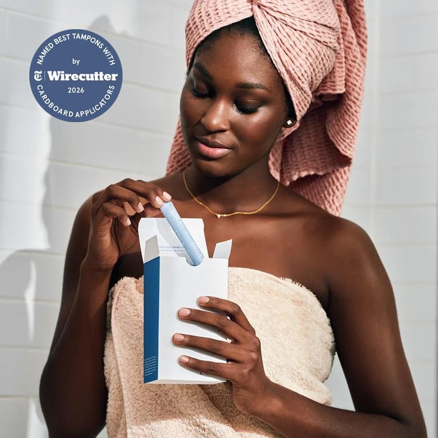 LOLA 100% Bio-Baumwoll-Tampons mit Karton-Applikator, 36 Stück (2 Packungen à 18) – Tampons Regular, Damenhygiene, FSA/HSA-geprüfte Produkte