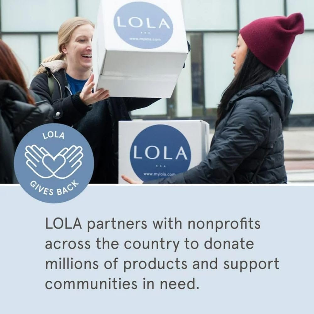 LOLA Super Bio-Baumwolltampons, 32 Stück – Ungiftige Tampons für die Periode, Damenhygiene, HSA/FSA-zugelassen