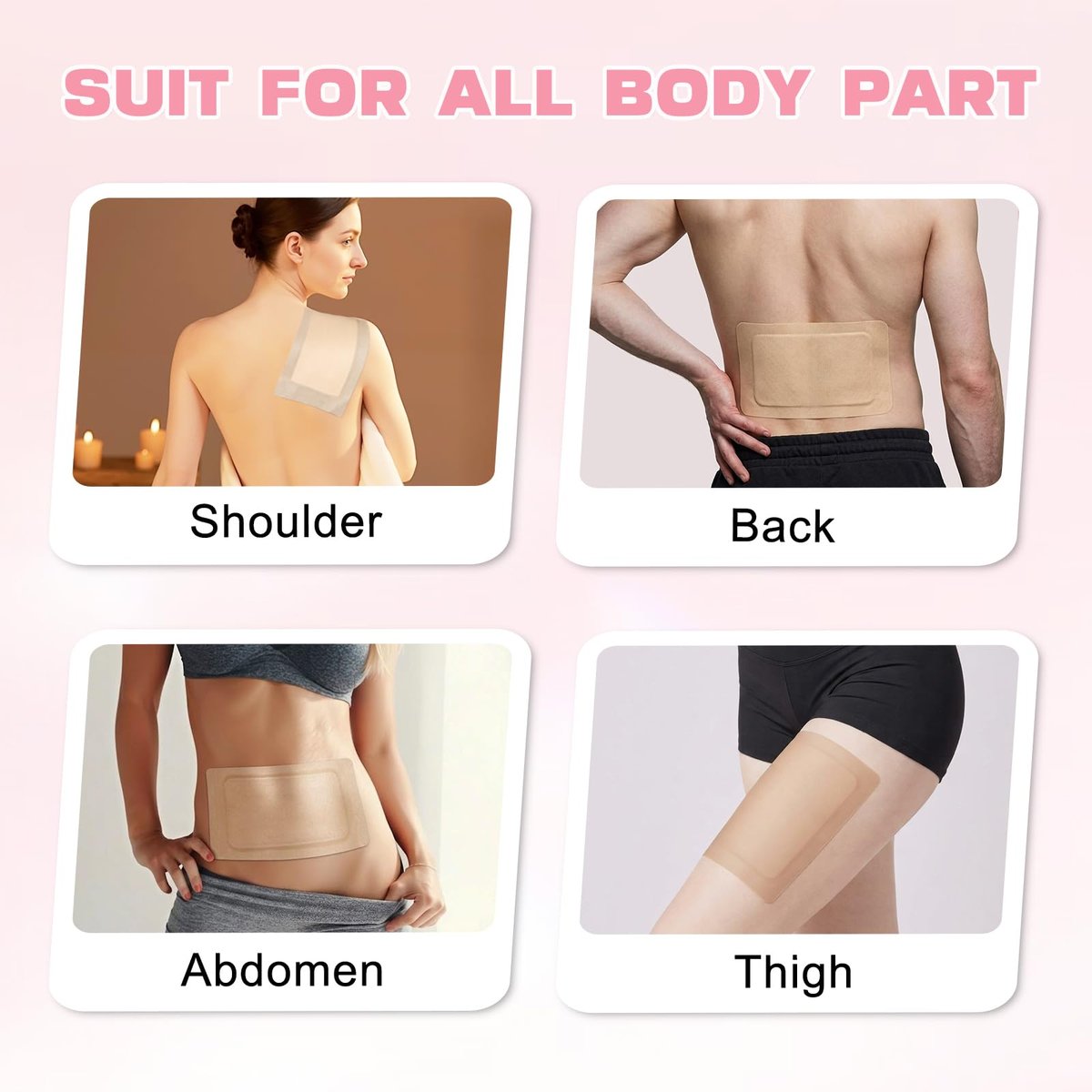 10er-Pack Rizinusöl-Pack-Wrap – Selbstklebend, hochsaugfähige Bio-Baumwollflanell, auslaufsicher für Frauen & Männer