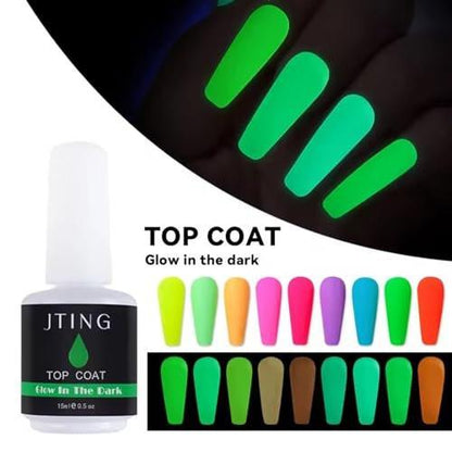 CLY AMS Glow In The Dark Gel Matte Top Coat – Leuchtender UV-Nagellack für atemberaubende Nail-Art