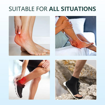 Promifun Premium Gel-Fersenstrümpfe – Kompressions-Fersenschoner für Haglund-Ferse, Bursitis, Tendonitis & Empfindlichkeit – 1 Paar, Reguläre Größe