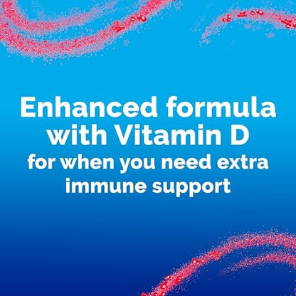 Emergen-C Kidz Immun Plus Kristalle – Immunsystem-Unterstützung für unterwegs mit Vitamin C, Vitamin D, B-Vitaminen, Zink und Mangan, Tropical Punch – 28 Stick-Packs