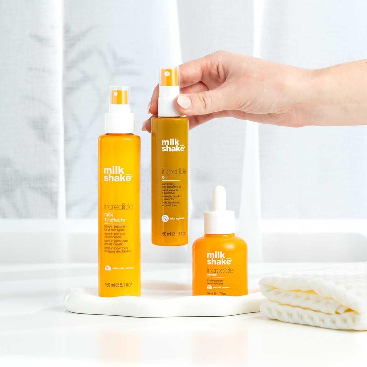 milk_shake Incredible Oil - Illuminierendes und schützendes Öl für glänzendes, weiches & leichtes Haar | 50 ml