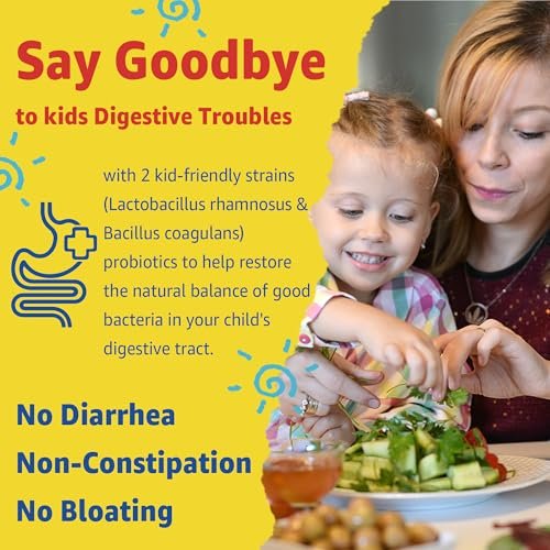 Nextdia Kinder Multivitamin Gummis mit Eisen, Zuckerfrei, Tägliche Vitamine + Probiotika, Algen Omega 3 (EPA/DHA), A, C, D, Methyl B12, Folsäure, B6, Zink, Biotin, für gesundes Wachstum, Immununterstützung, 60 Stück