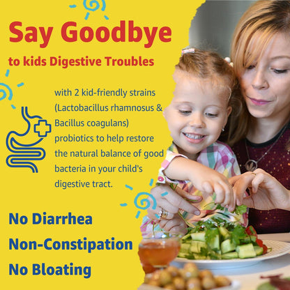 Nextdia Kinder Multivitamin Gummis mit Eisen, Zuckerfrei, Tägliche Vitamine + Probiotika, Algen Omega 3 (EPA/DHA), A, C, D, Methyl B12, Folsäure, B6, Zink, Biotin, für gesundes Wachstum, Immununterstützung, 60 Stück