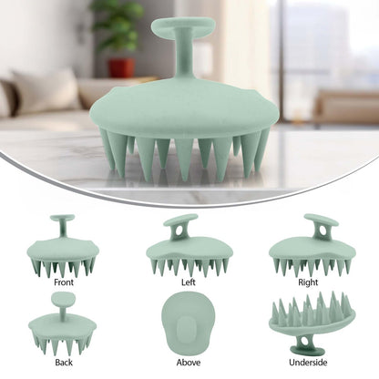 Fiora Naturals Scalp Massager Shampoo Brush – Silikon-Kopfhautpeeling-Bürste für Schuppenbefreiung & Haarwachstum, für nasses & trockenes Haar, für Männer, Frauen, Kinder – BPA-frei