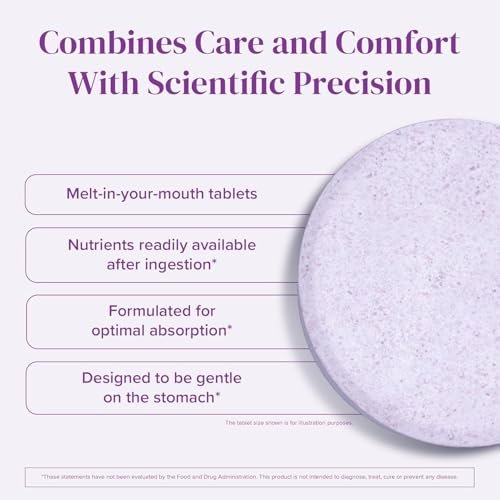 BariMelts Bariatrisches Multivitamin mit Eisen – 1 Monatsvorrat (60 schnell lösliche Tabletten) – Zuckerfrei – Post-OP Bariatrische Vitamine – Natürlicher Blaubeergeschmack