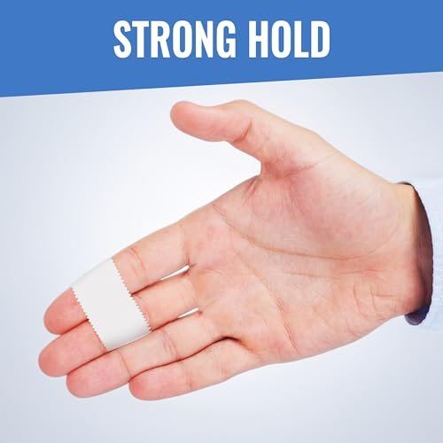 Healqu Seidenähnliches medizinisches Klebeband – strapazierfähiges Stoffklebeband, 5 cm x 9,1 m, 3 Rollen – chirurgisches Gewebeband zum sicheren Fixieren großer Verbände, Schienen und ideal für die Langzeitpflege