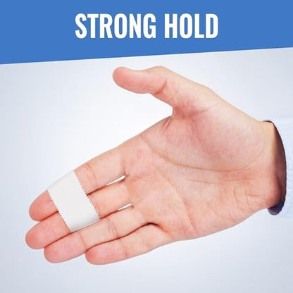 Healqu Seidenähnliches medizinisches Klebeband – strapazierfähiges Stoffklebeband, 5 cm x 9,1 m, 3 Rollen – chirurgisches Gewebeband zum sicheren Fixieren großer Verbände, Schienen und ideal für die Langzeitpflege