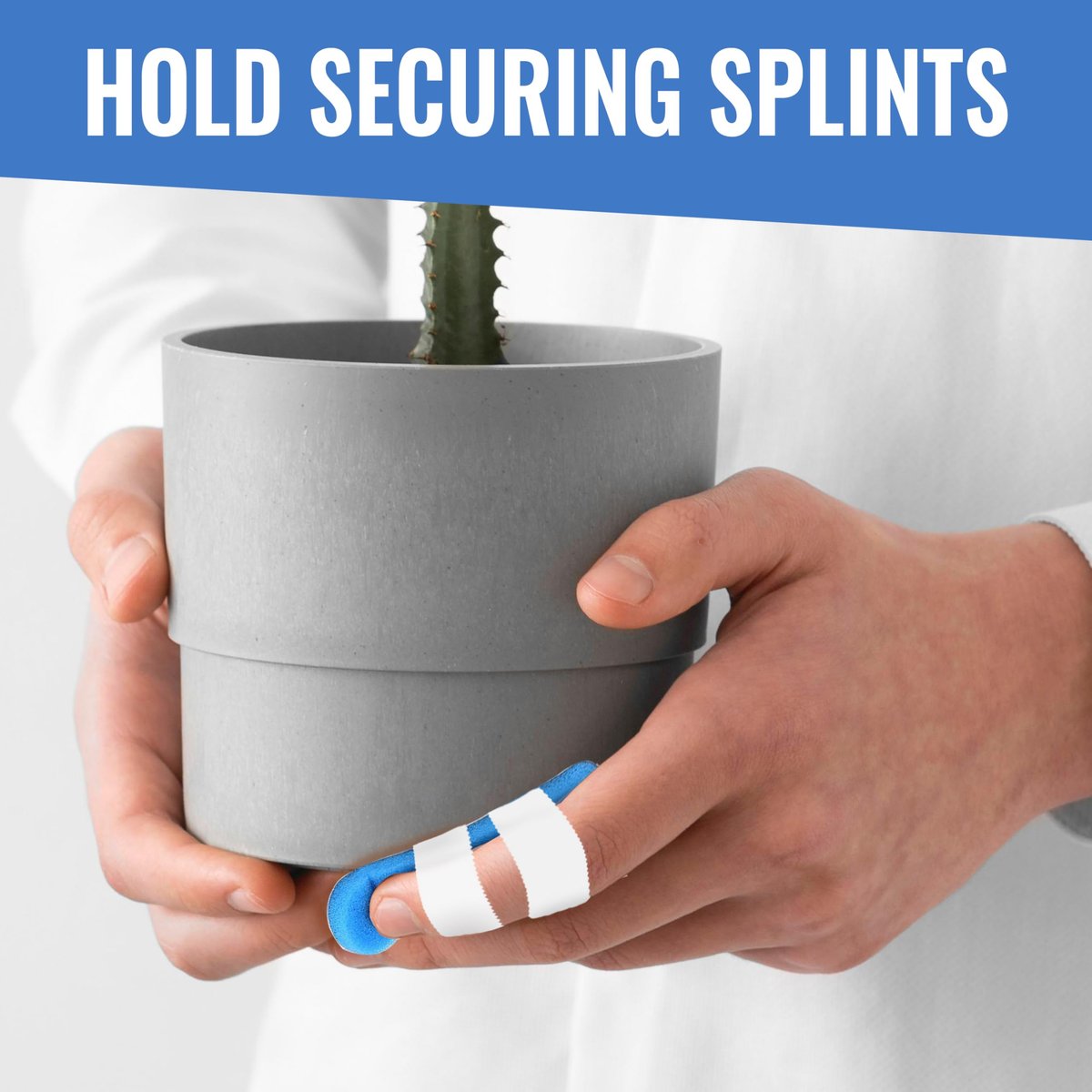 Healqu Seidenähnliches medizinisches Klebeband – strapazierfähiges Stoffklebeband, 5 cm x 9,1 m, 3 Rollen – chirurgisches Gewebeband zum sicheren Fixieren großer Verbände, Schienen und ideal für die Langzeitpflege