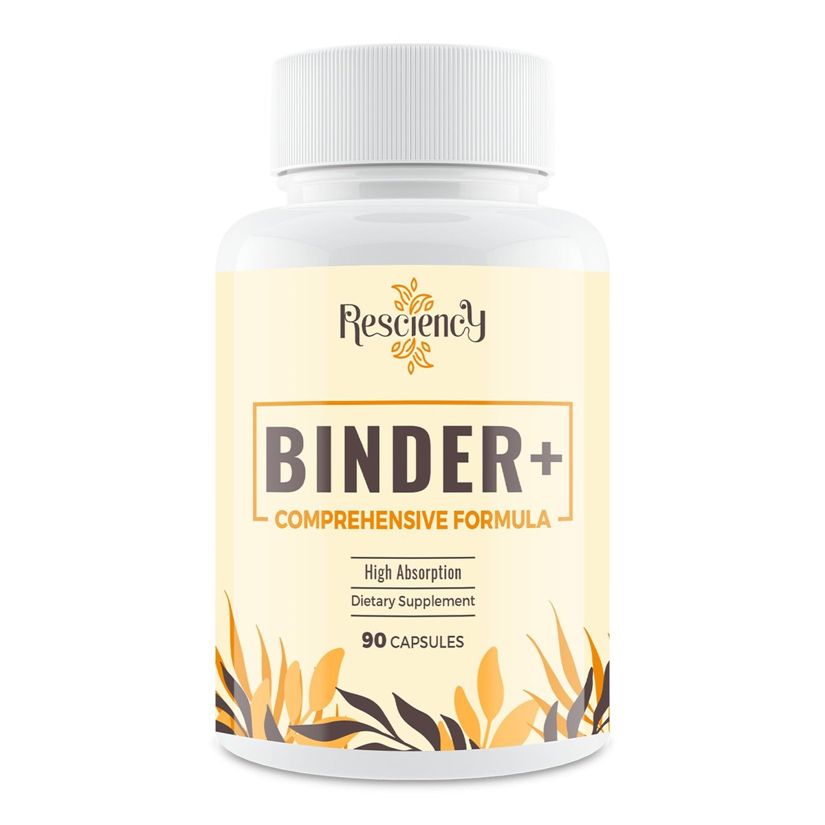 Resciency Detox Binder Supplement – Aktivkohle, Zeolith, Bentonit-Ton, Mariendistel, Proprietäre Mischungen – Leber & Darm, Maximale Absorption, 90 vegane Kapseln