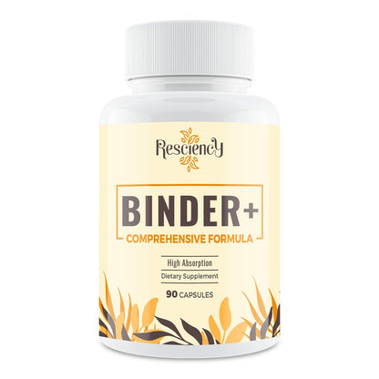 Resciency Detox Binder Supplement – Aktivkohle, Zeolith, Bentonit-Ton, Mariendistel, Proprietäre Mischungen – Leber & Darm, Maximale Absorption, 90 vegane Kapseln