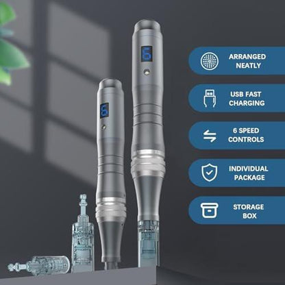 CLETINA Microneedling Derma Roller Pen – Mikronadel-Roller-Pen für die Heimanwendung für Frauen und Männer