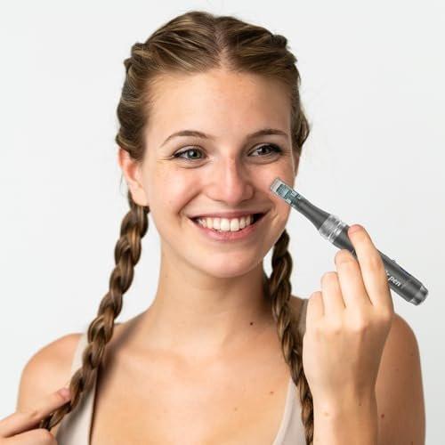CLETINA Microneedling Derma Roller Pen – Mikronadel-Roller-Pen für die Heimanwendung für Frauen und Männer