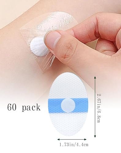 Slizy 60 Stück wasserdichte Ohrsticker für Kinder, Einweg-Baby-Dusch-Ohrenschutz, Neugeborene Ohrstöpsel, Silikon-Gel-Ohrenschützer, klebefrei, allergiearm, für Schwimmen und Baden
