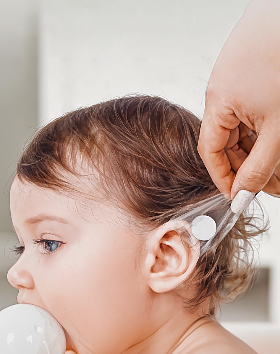 Slizy 60 Stück wasserdichte Ohrsticker für Kinder, Einweg-Baby-Dusch-Ohrenschutz, Neugeborene Ohrstöpsel, Silikon-Gel-Ohrenschützer, klebefrei, allergiearm, für Schwimmen und Baden