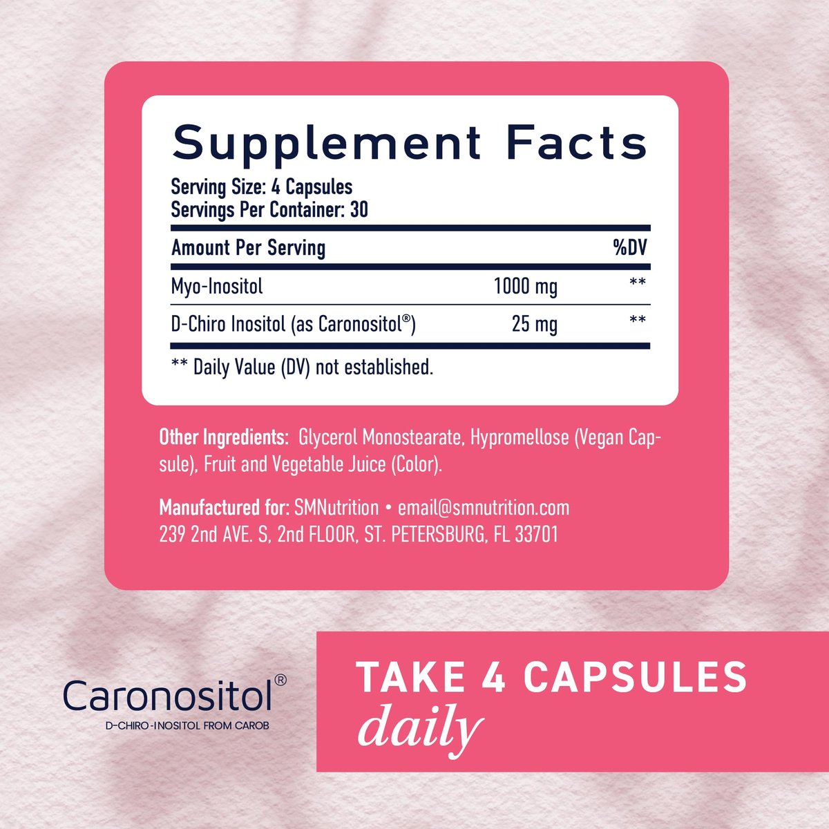 Myo-Inositol & D-Chiro Inositol für Hormonbalance bei Frauen | Mikroperlen zur Regulierung des Menstruationszyklus & Unterstützung der Eierstockgesundheit | 40:1 Verhältnis Myo & D-Chiro | Nicht-GVO | 120 Stk. (1 Monatsvorrat)