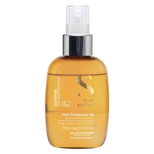 ALFAPARF MILANO Semi di Lino Sunshine Protective Hair Oil – Zwei-Phasen-Spray-Öl-Serum mit UV-Filtern für sonnengeschütztes Haar – für glänzendes, weiches, diszipliniertes und geschütztes Haar