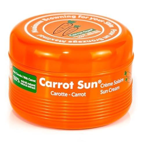 Carrot Sun Bräunungsbeschleuniger – 350ml Karotten-Intensiv-Bräunungsgel – Natürlicher Sonnenschutz mit Karottenöl für gleichmäßige, schöne Hautfarbe – SPF0