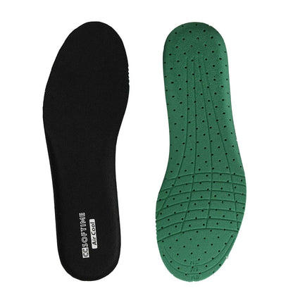 CCSOFTIME Einlegesohlen für Damen und Herren – Ersatz-Schuheinlagen für Komfort, Stoßdämpfung, atmungsaktiv – für Laufen, Wandern, Arbeiten – zuschneidbar – Schwarz W12-15/M10-13