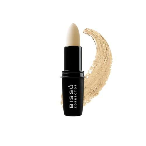 Bissú Stick Correcting Concealer - 15 vielseitige Farbtöne, natürlicher Finish, Contouring, Highlighting, einfache Anwendung, 4,7 g (Medium Beige, Stick)