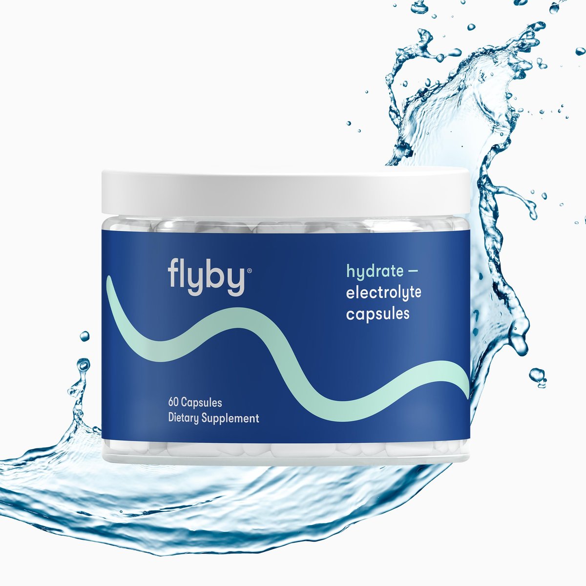 Flyby Electrolyte-Kapseln – mit Natrium, Kalium, Vitamin D3, B-Vitaminen, Kupfer und Mangan | Elektrolyte zur Regeneration | Non-GMO | Ohne Zuckerzusatz – 60 Kapseln
