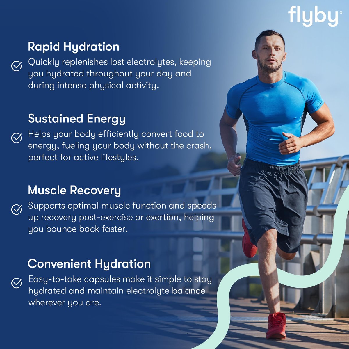Flyby Electrolyte-Kapseln – mit Natrium, Kalium, Vitamin D3, B-Vitaminen, Kupfer und Mangan | Elektrolyte zur Regeneration | Non-GMO | Ohne Zuckerzusatz – 60 Kapseln