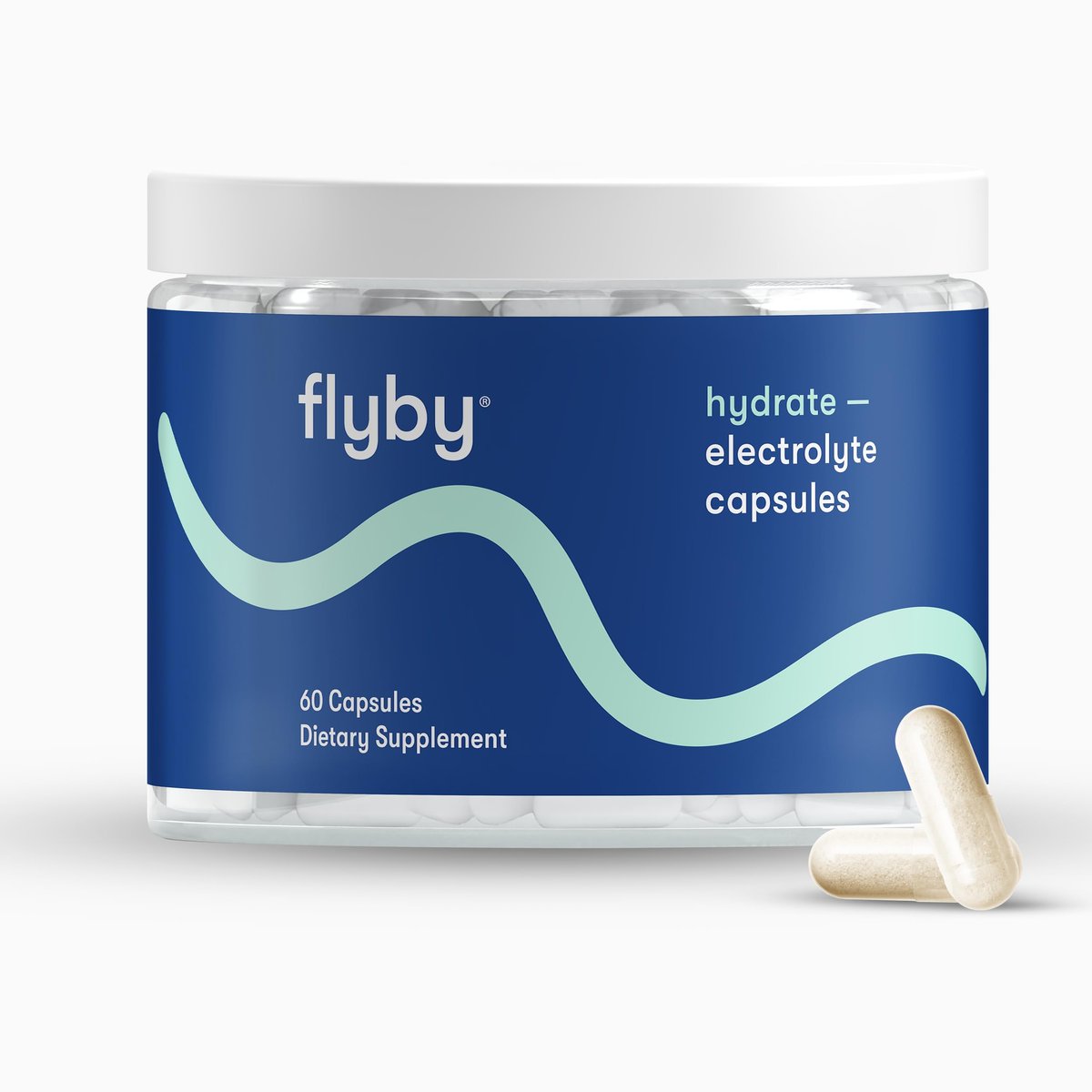 Flyby Electrolyte-Kapseln – mit Natrium, Kalium, Vitamin D3, B-Vitaminen, Kupfer und Mangan | Elektrolyte zur Regeneration | Non-GMO | Ohne Zuckerzusatz – 60 Kapseln