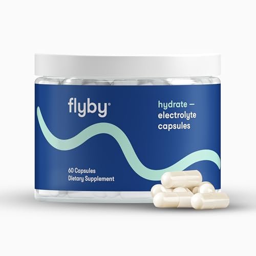 Flyby Electrolyte-Kapseln – mit Natrium, Kalium, Vitamin D3, B-Vitaminen, Kupfer und Mangan | Elektrolyte zur Regeneration | Non-GMO | Ohne Zuckerzusatz – 60 Kapseln