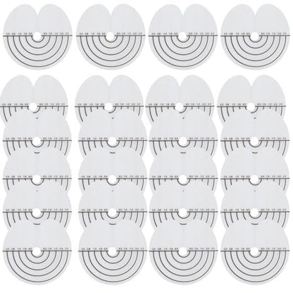 50 Stück Hitzeschutz-Schablonen für Haarverlängerungen, Einzel-Loch runde Abstandshalter, klare PVC Fusion Keratin Glue Protector Templates