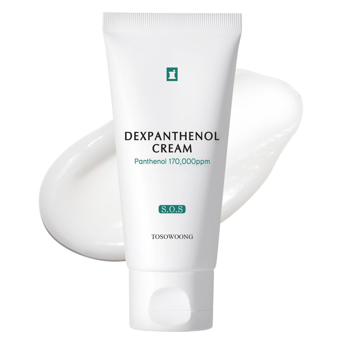 TOSOWOONG Dexpanthenol Creme – 170.000 ppm B5 Panthenol, Madecassoside, Centella Asiatica – Hautbarriere-Reparatur, Gesichtsfeuchtigkeitscreme, beruhigend, hydratisierend, koreanische Hautpflege, 60 ml