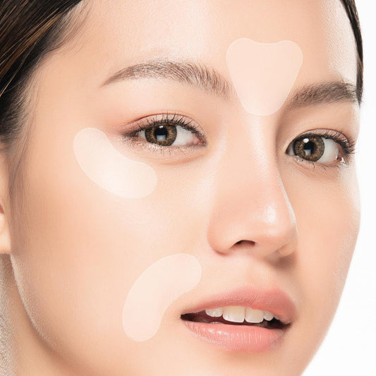 TOSOWOONG Anti-Faltenpflaster mit hydrolysiertem Kollagen – Stirn-, Augen- und Lachfaltenpflaster, K-Beauty Übernachtpflaster, Koreanische Hautpflege, 5 Stück (10 Pflaster × 5)