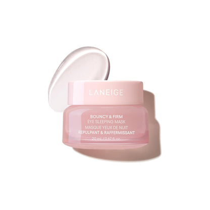 LANEIGE Bouncy & Firm Eye Sleeping Mask – Straffende & festigende Augenpflege mit Pfingstrose & Kollagen, Ceramiden & 5D Hyaluronsäure