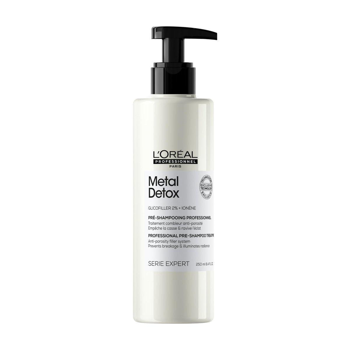 L'Oréal Professionnel Paris Metal Detox Pre-Shampoo Treatment – Stärkt, repariert Mikrobrüche und schützt vor Schwermetallen aus hartem Wasser, für geschädigtes und coloriertes Haar