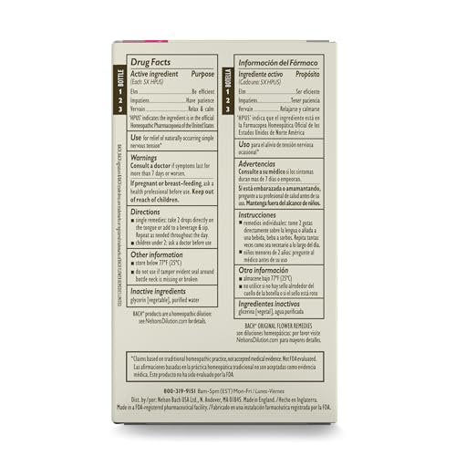 Bach Original Flower Remedies - GET IT DONE Trio Kit - Für Motivation (Alkoholfreie Formel) - Natürliche homöopathische Blütenessenzen - Vegan - 3 x 10 ml Tropfflaschen