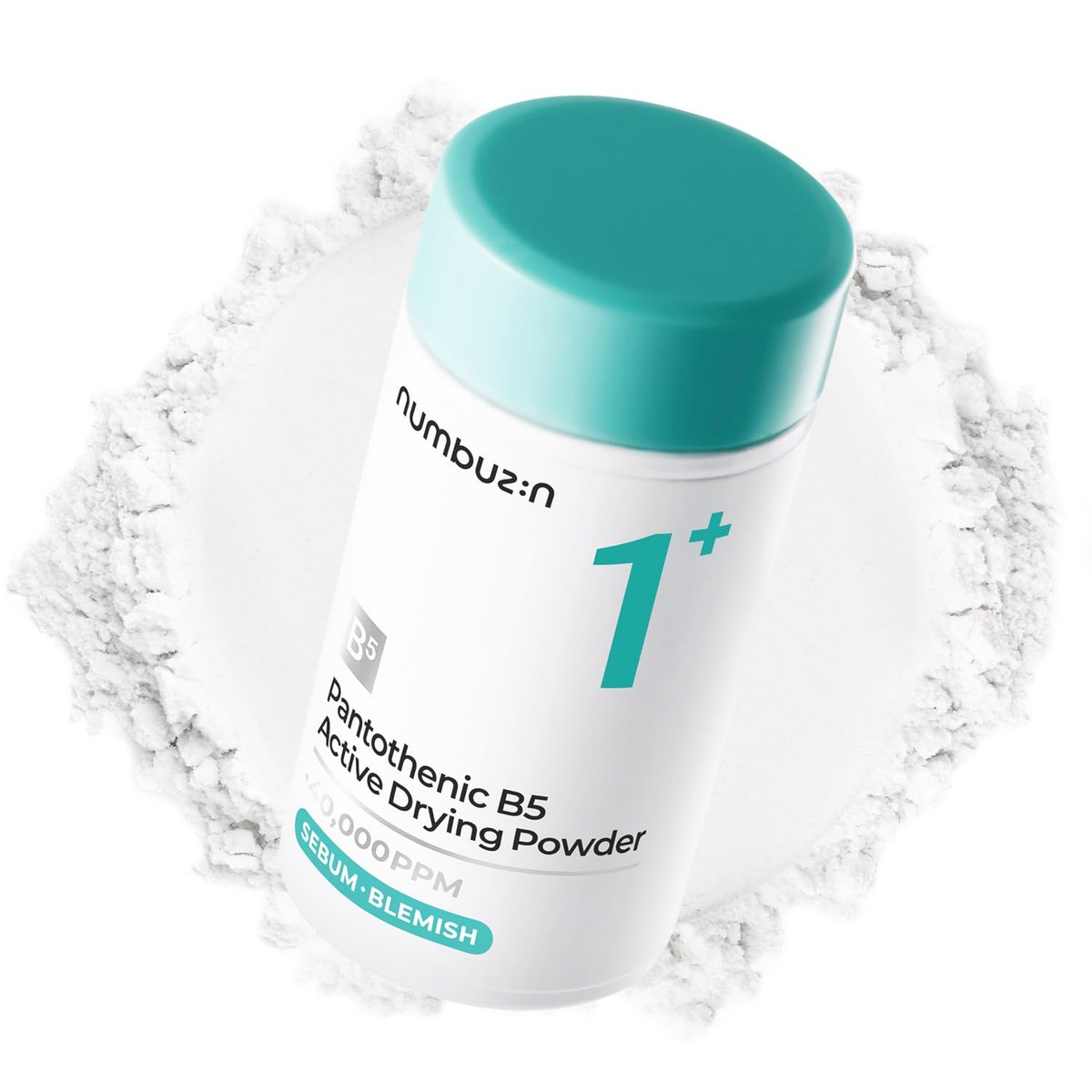 numbuzin No.1 Powder | Pantothensäure B5 Aktiv-Trockenpulver | Spot Treatment gegen Akne, Pantothensäure, Niacinamid, Madecassosid | Überschüssiges Öl kontrollieren, Zystenakne glätten, Ausbrüche | 0,24 oz.