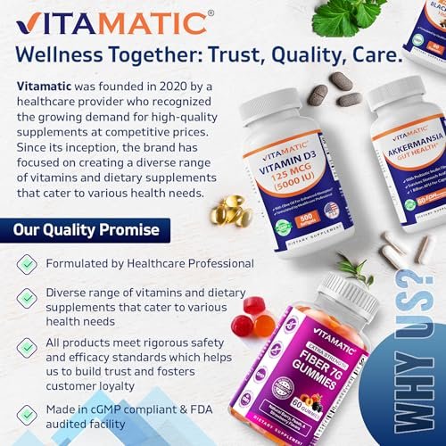 Vitamatic Niacin (Vitamin B3) 500mg, 240 Tabletten - Non-GMO & Glutenfrei