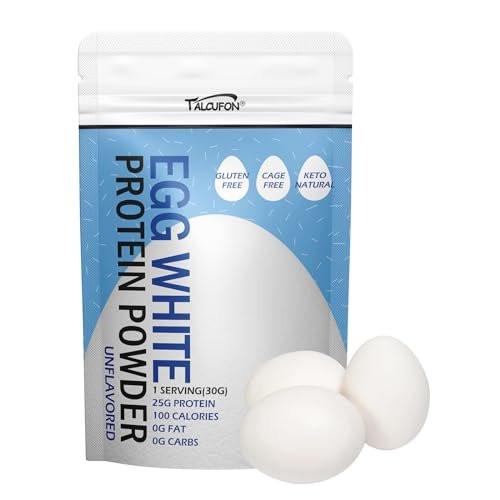 Talcufon Eiklarproteinpulver 227g – pasteurisiert, ohne Zusätze, glutenfrei, ungesüßt – ideal zum Backen und Kochen
