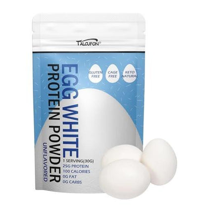 Talcufon Eiklarproteinpulver 227g – pasteurisiert, ohne Zusätze, glutenfrei, ungesüßt – ideal zum Backen und Kochen