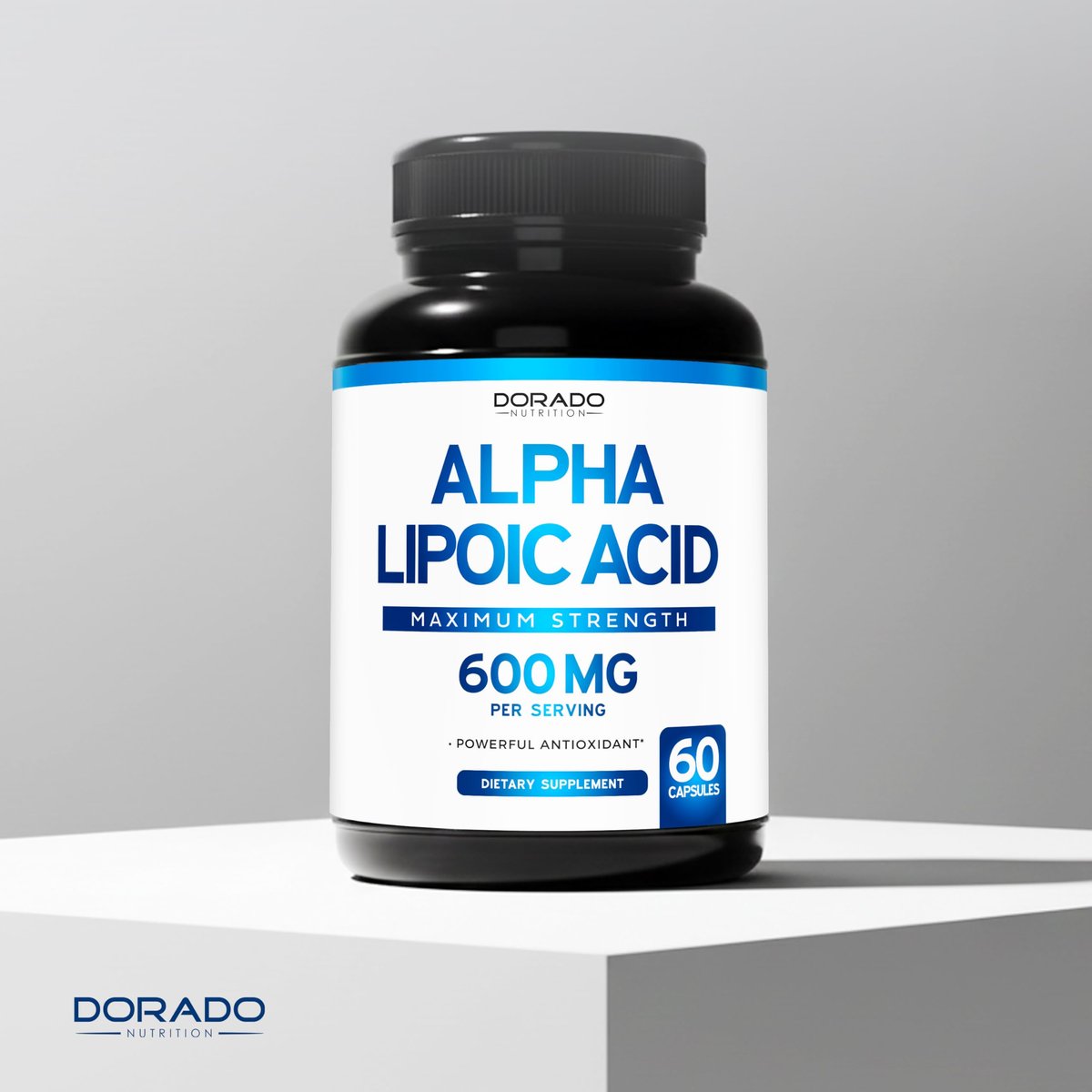 Alpha-Liponsäure 600 mg pro Portion 60 Kapseln – Starkes Antioxidans für Neuropathie und Herz-Kreislauf-Gesundheit (ALA-Präparat) – Drittanbieter getestet, Nicht-GVO, Glutenfrei, Vegan & Hergestellt in den USA