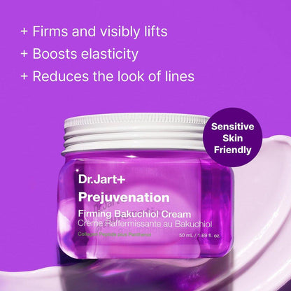 Dr.Jart+ Prejuvenation Firming Bakuchiol Creme mit Kollagenpeptiden – Koreanische Anti-Aging-Gesichtscreme für empfindliche Haut, 50 ml