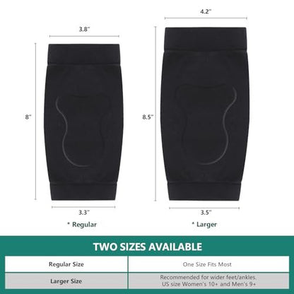 Welnove Fersen-Schutz-Socken bei Achillessehnenentzündung – Kompressionsstrümpfe mit Gel-Polster – FSA & HSA geeignet – für Bursitis, Schmerzen, trockene und rissige Fersen – Regular