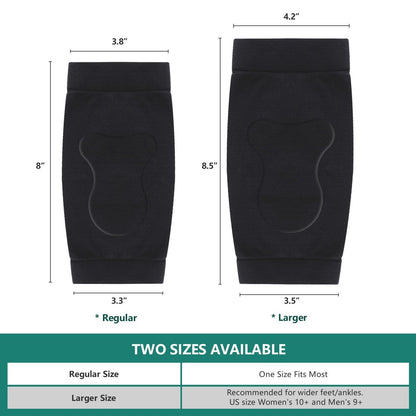 Welnove Fersen-Schutz-Socken bei Achillessehnenentzündung – Kompressionsstrümpfe mit Gel-Polster – FSA & HSA geeignet – für Bursitis, Schmerzen, trockene und rissige Fersen – Regular