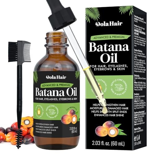 Dolahair Batana Öl für Haarwachstum – 100% natürliches, organisches Batana Haaröl zur Pflege geschädigter Haare – 60 ml