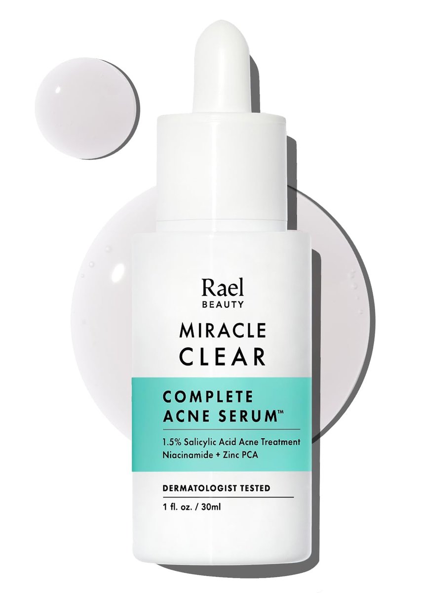 Rael Miracle Clear Serum – Mit Salicylsäure, Niacinamid und Zink für reine Haut, Porenverfeinerndes Koreanisches Serum (30 ml)