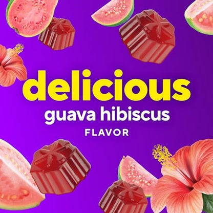 Vitafusion Eisen Gummibärchen – Unterstützt die Bildung roter Blutkörperchen, Guave-Hibiskus-Geschmack, 30 Portionen, 60 Stück