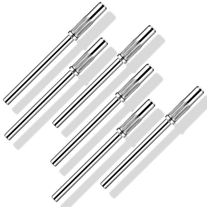 6 Stück Mandrel Bits für kleine Schleifbänder, 3,1 mm Mini 3/32 Schaft Nagelbohrer für elektrische Bohrmaschine, Acryl Nägel Maniküre Pediküre Werkzeug