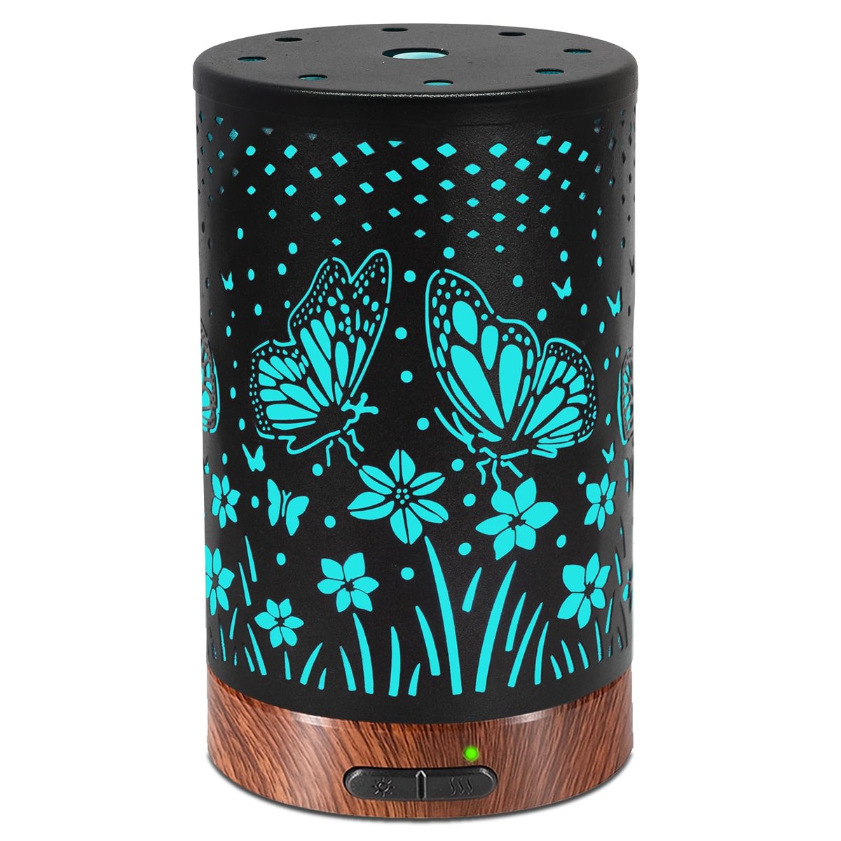 Maromamix Aromadiffusor aus Metall – 150 ml Ultraschall-Kaltvernebler mit 7 Farben LED-Licht, Auto-Abschaltung – Geschenk für Mama – für Zuhause