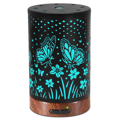 Maromamix Aromadiffusor aus Metall – 150 ml Ultraschall-Kaltvernebler mit 7 Farben LED-Licht, Auto-Abschaltung – Geschenk für Mama – für Zuhause