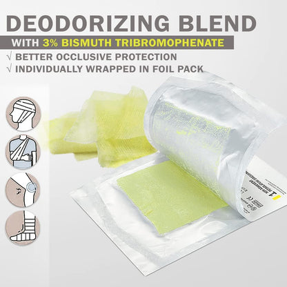 EVERLIT Xeroform Petrolatum-Dressing – Sterile, nicht haftende Okklusiv-Feingaze-Kompresse, 2" x 2", 25er-Pack